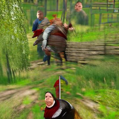 Medieval Knight in a Field