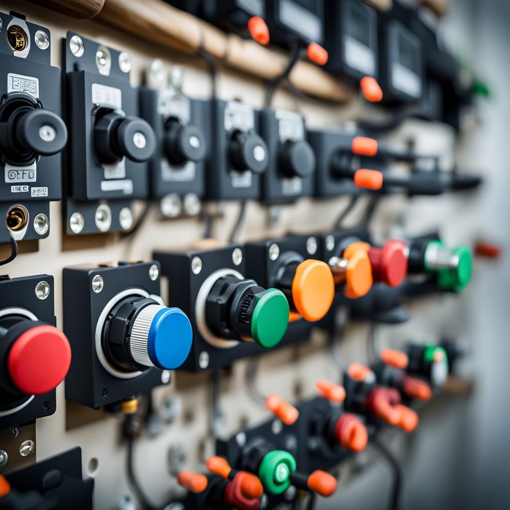 Electrical Switches Mounted on Wall, Professional Photo