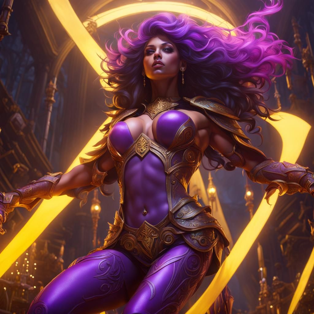Toned Inner Thighs in Dark Fantasy Art
