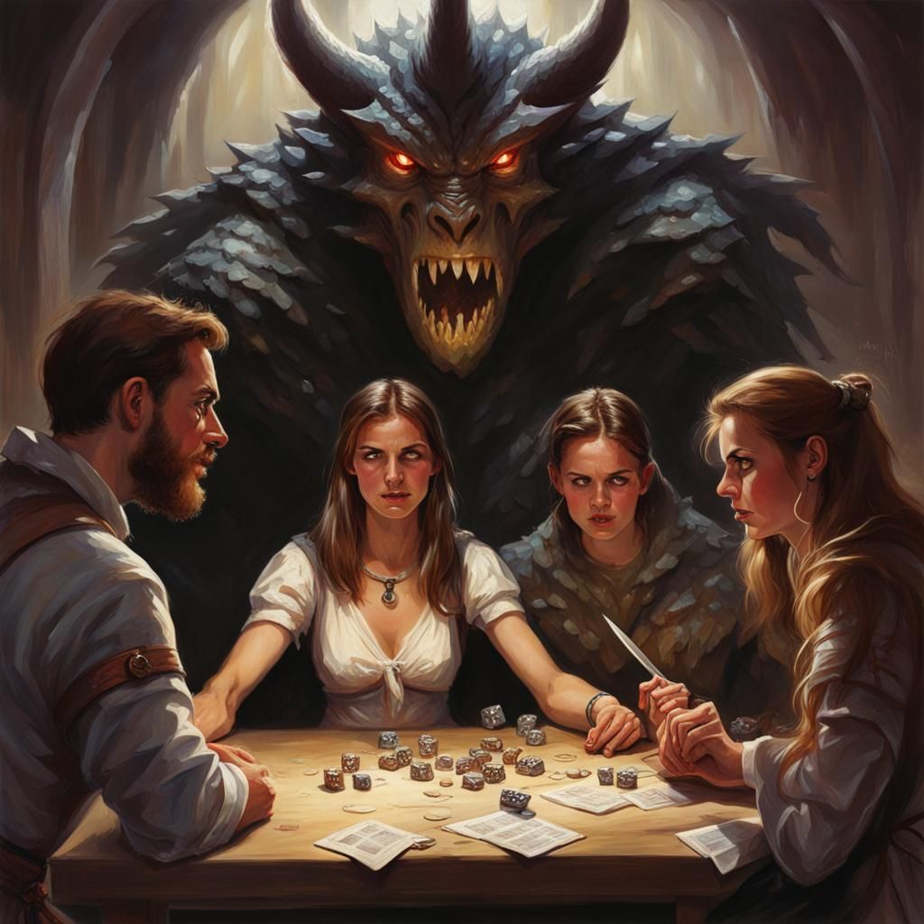 Frustrated Dungeon Master Leading D&D Game