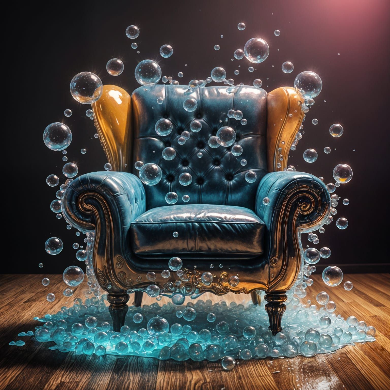 Surreal Cola Armchair in Retro Lounge - Pop Art Style