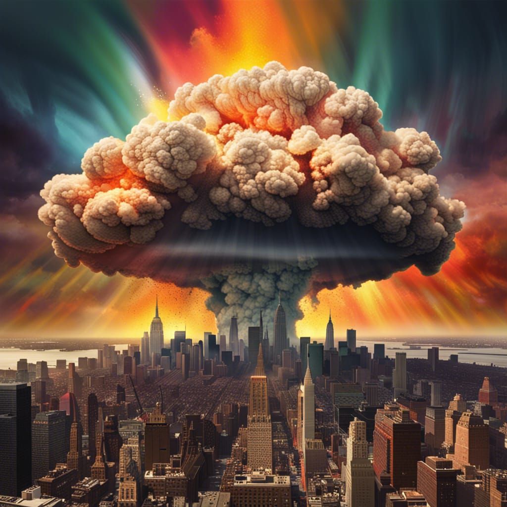 Nuclear Explosion Devastates New York City: Hyperrealistic A...