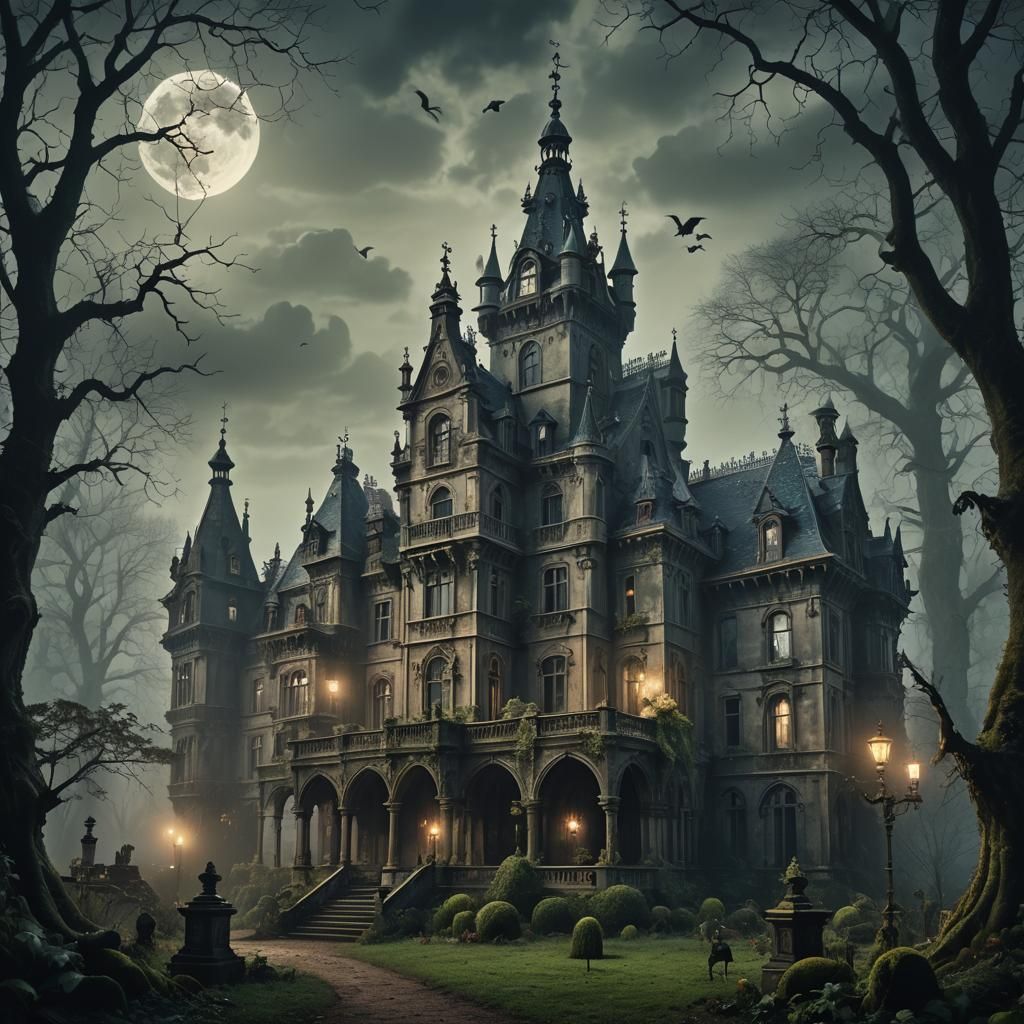 Baroque Victorian Manor in Enchanted Forest