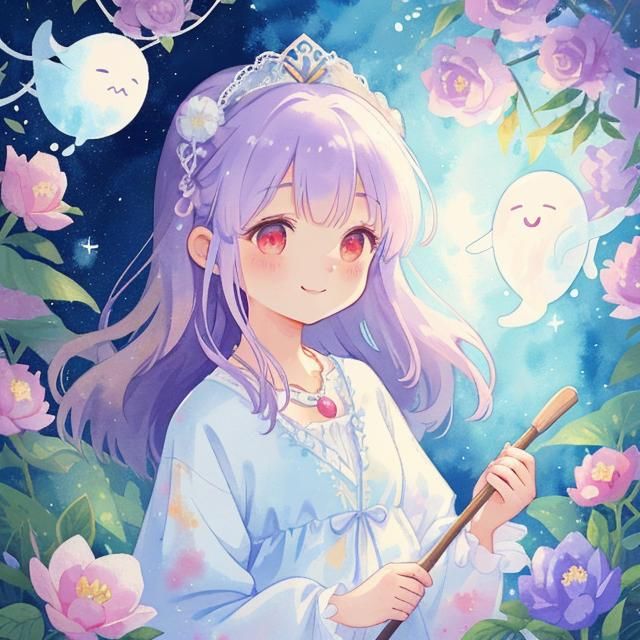 Gentle Woman Spirit in Arte Povera Style