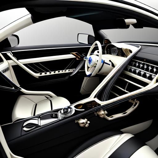 Surreal car that is imaginative asymmetrical dreamy, dreamli...