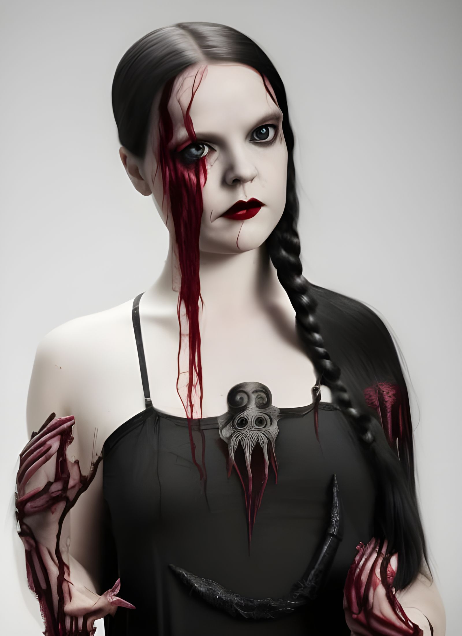 Wednesday Addams as Eldritch Horror in Dark Fantasy