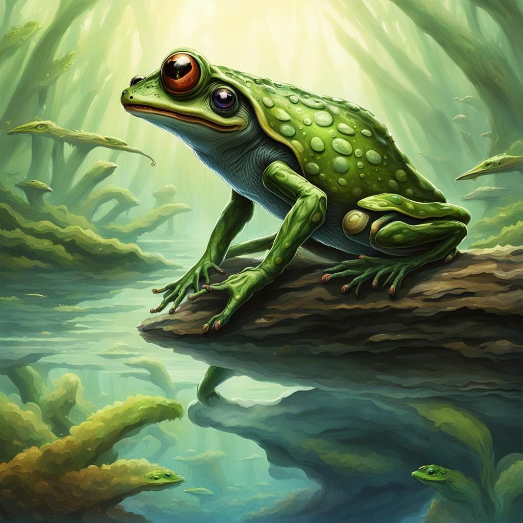 Alien Lifeforms on an Exoplanet: Xenozoology Concept Art