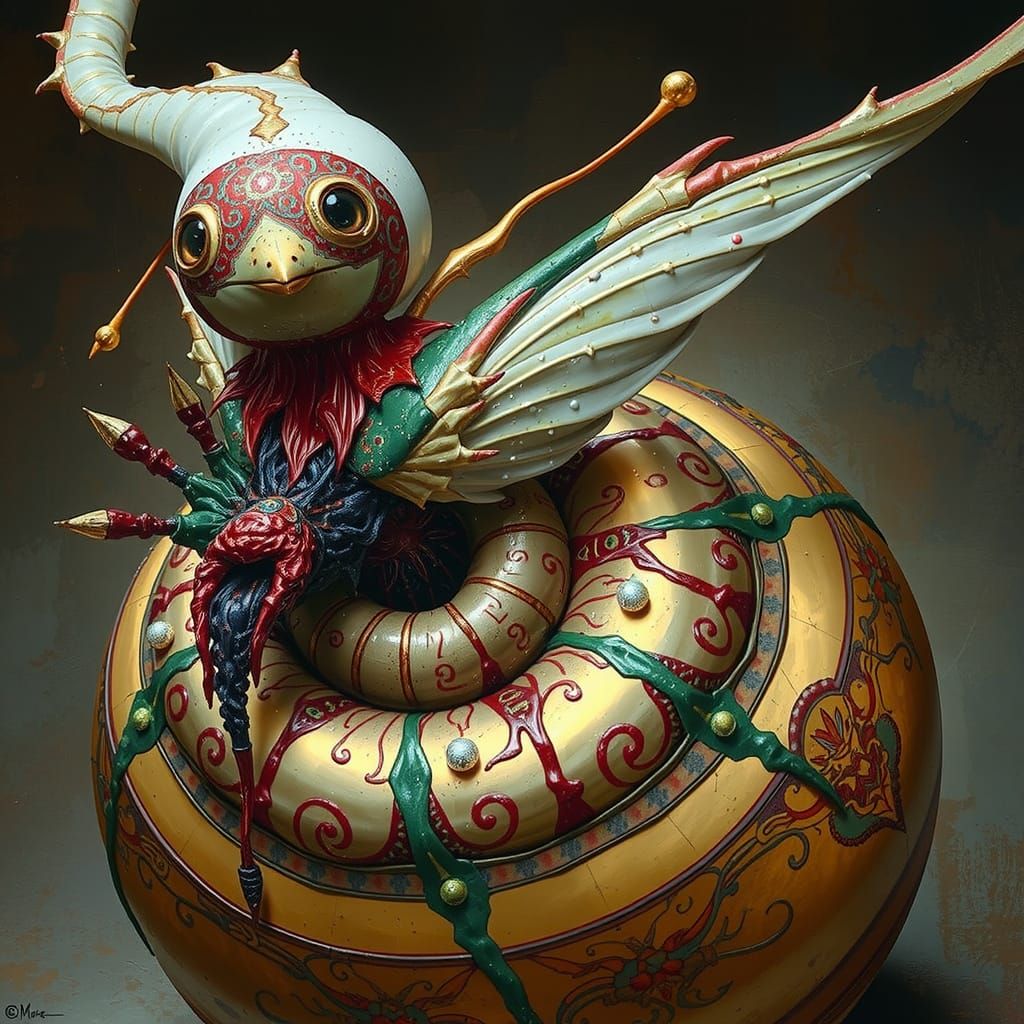 Vivid Abstract Fractal Art in Deep Triadic Colors