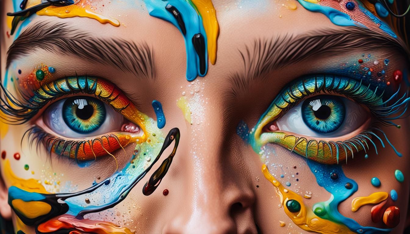 Mesmerizing Eyes in Hyperrealistic Surrealist Style