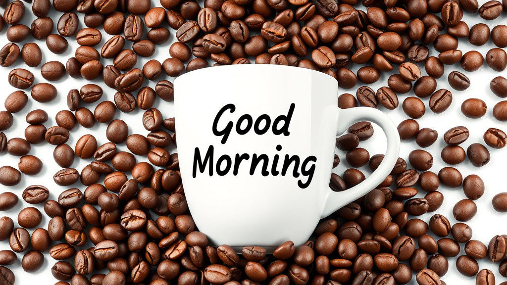Coffee Cup with 'Good Morning' in Comic Style