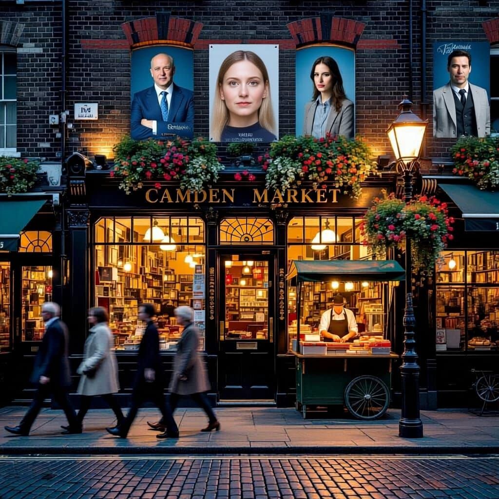 AI Image Edits: Face Added to Shop Poster