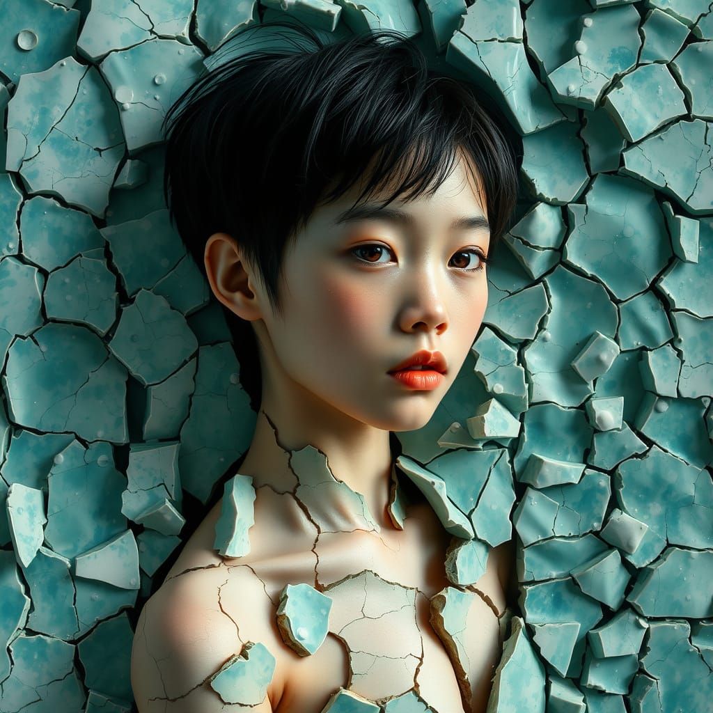 Broken porcelain