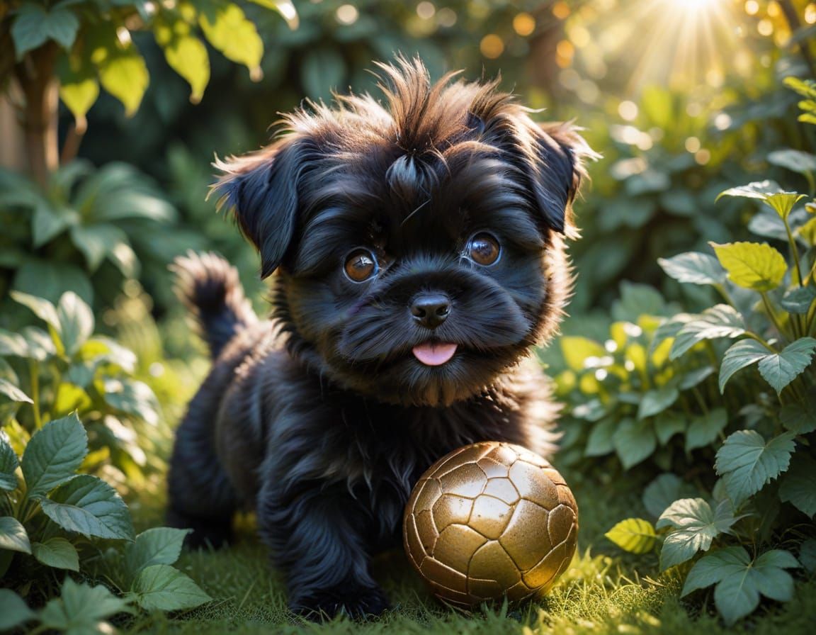 Cute Affenpinscher Puppy