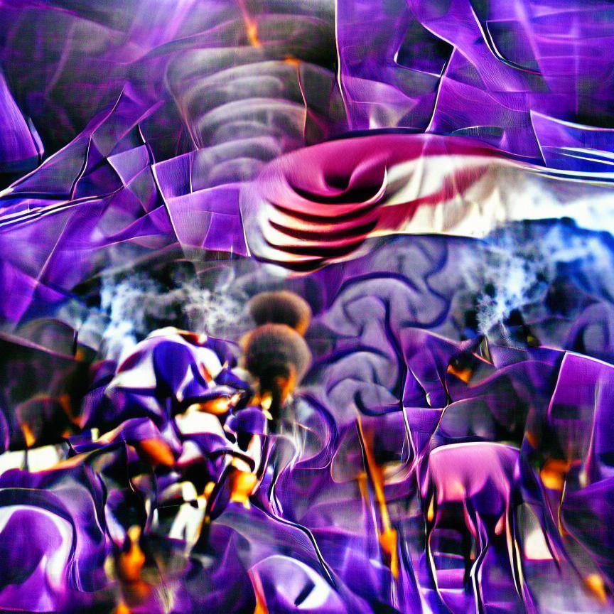 Abstract Purple Haze Composition