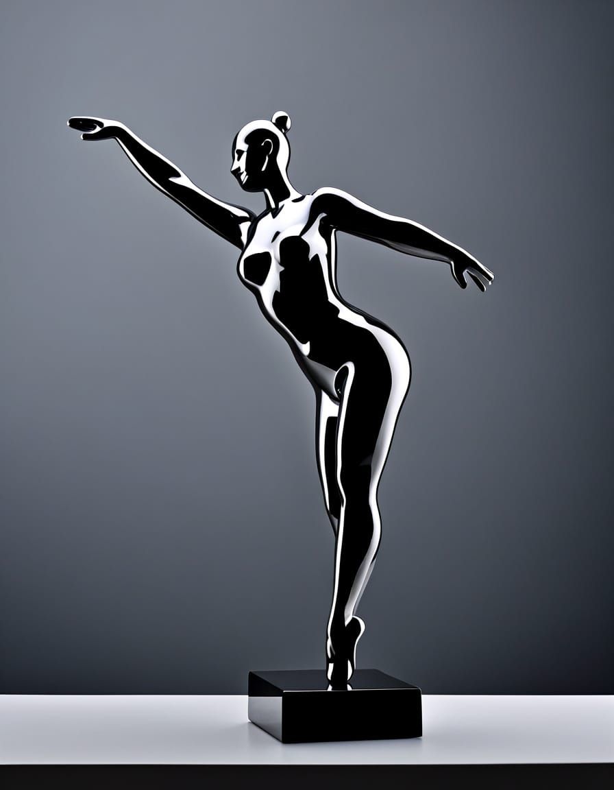 Ballerina in Rhythmic Movement Sculpture