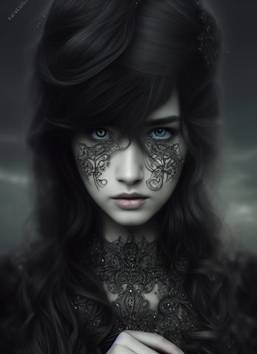 Woman Destroys All With a Touch, Hyper-Detailed Digital Art