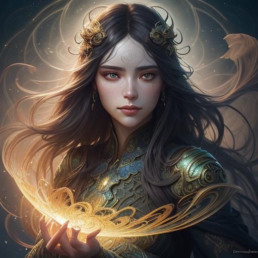 Surreal Portrait of Anastasia in Dreamlike Setting