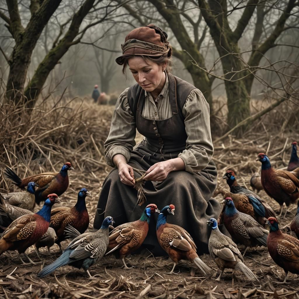 Hyperrealistic Pheasant Preparation with Cinematic Lighting