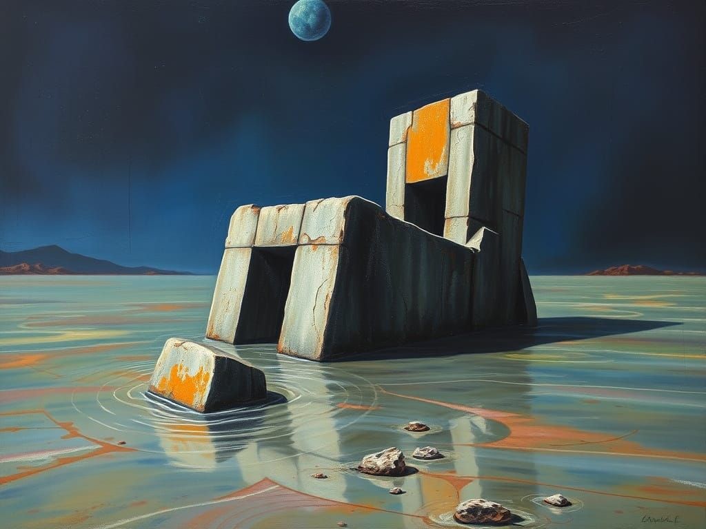 Ancient Prä-Flood Monuments in a Dreamlike Landscape