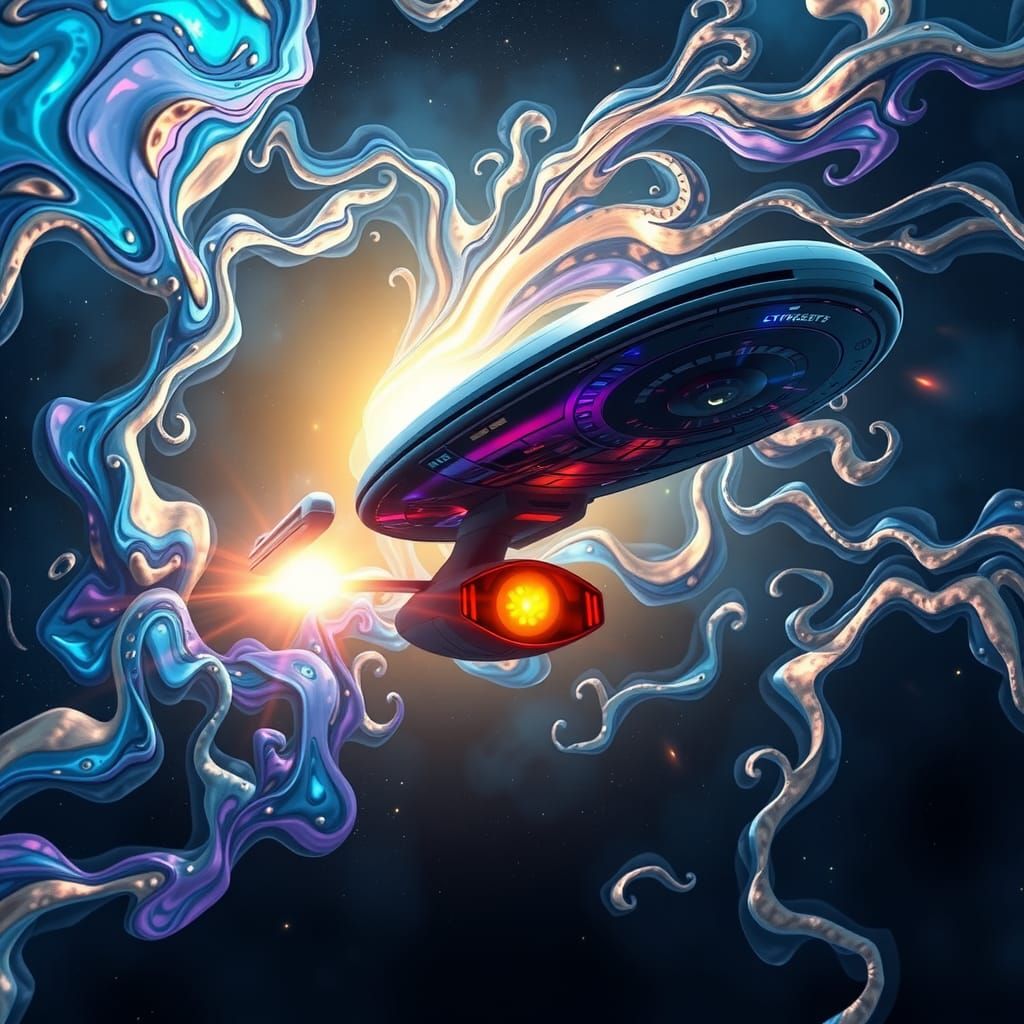 Enterprise Emerges from Iridescent Brier Patch