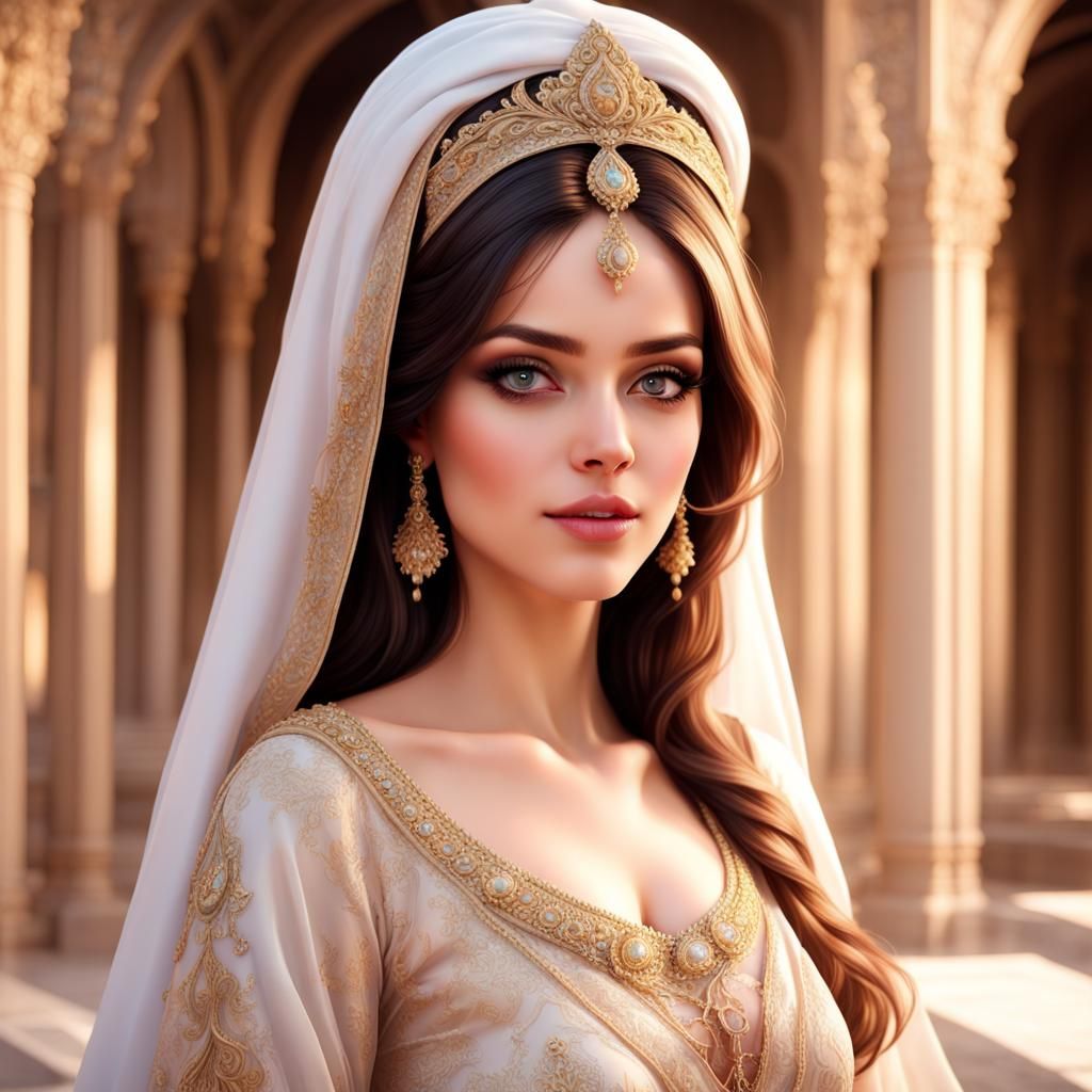 Beautiful Persian Princess in Ultra Quality 8K
