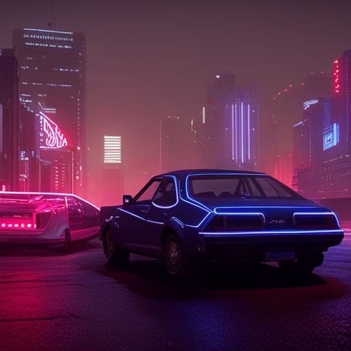 Cyberpunk 2099: AMC Spirit Sedan Fusion Concept