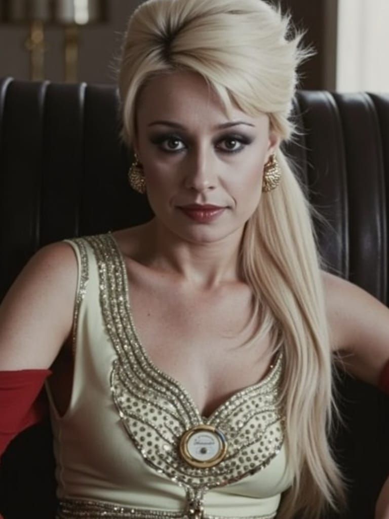 70s Diva Glamour Portrait