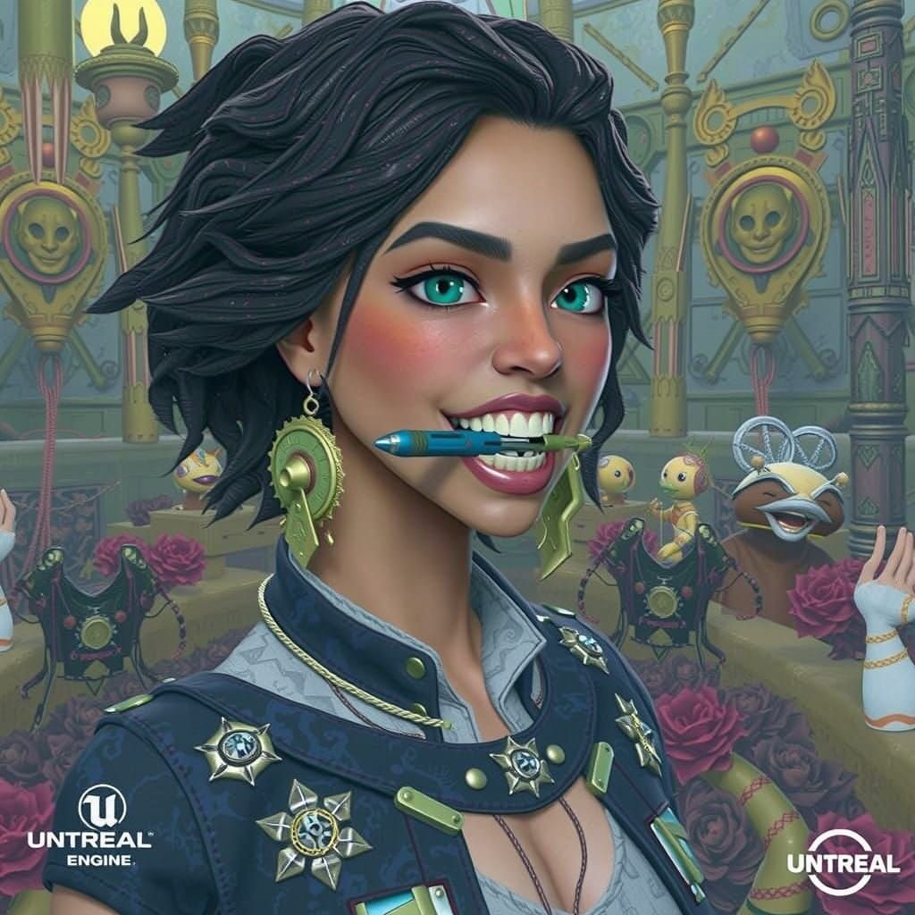 Whimsical Wizard Converses with Sonic Screwdriver in Hand