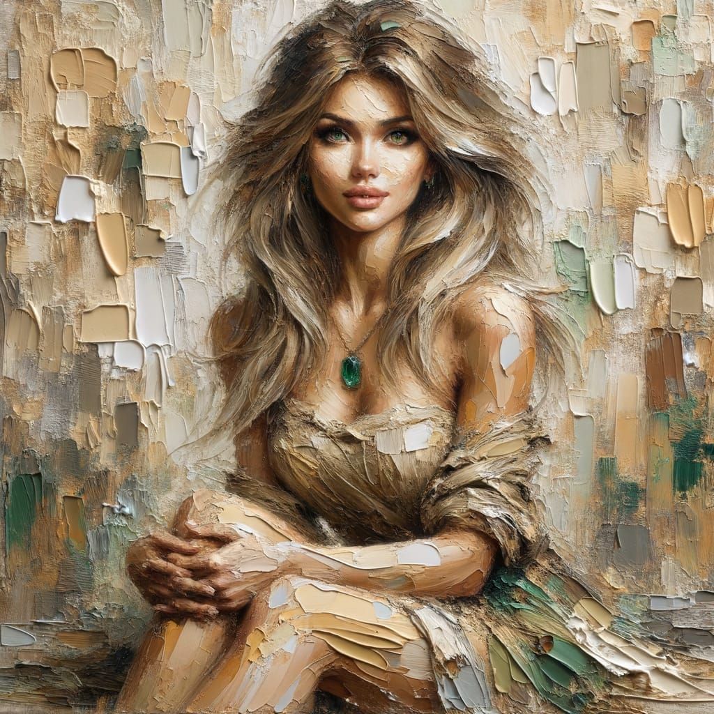 Norse Goddess of Medicine in Impasto Oil Painting