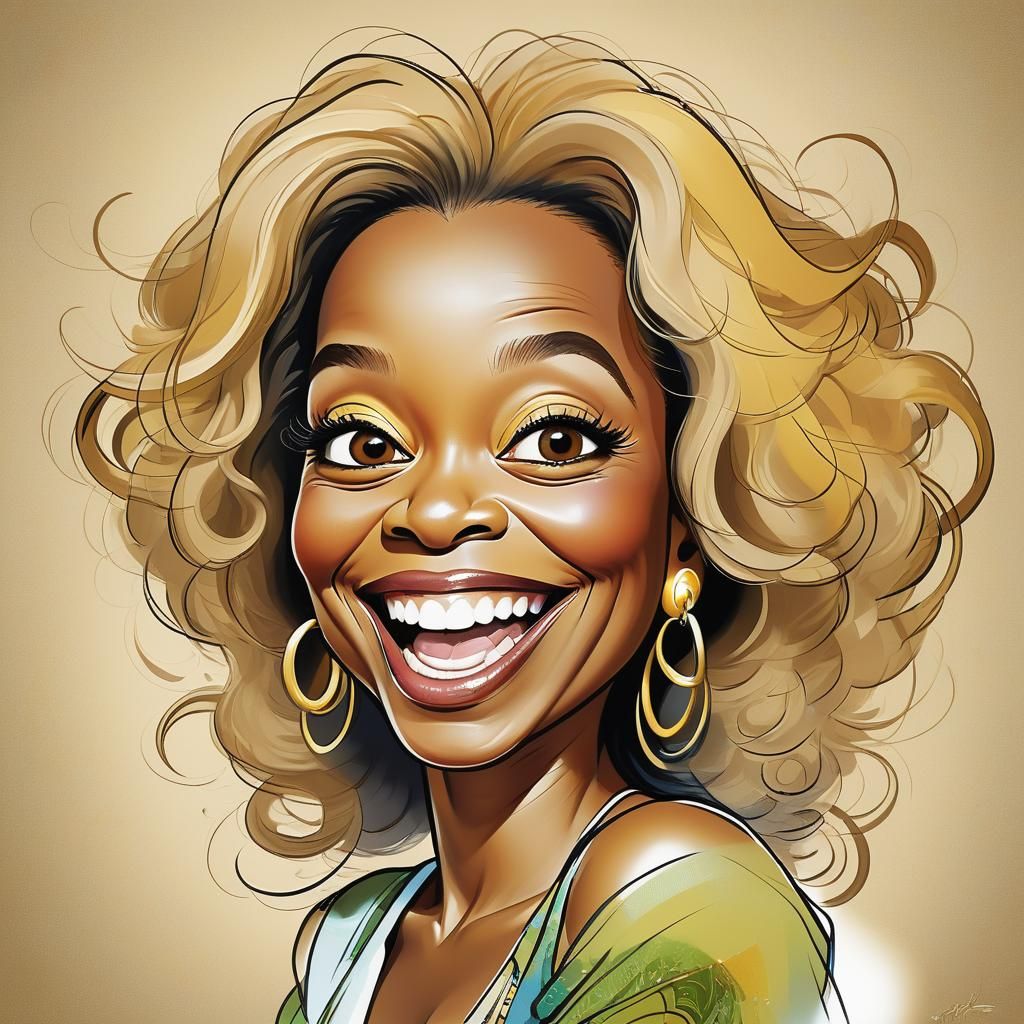Toon Caricature Series - Oprah Winfrey