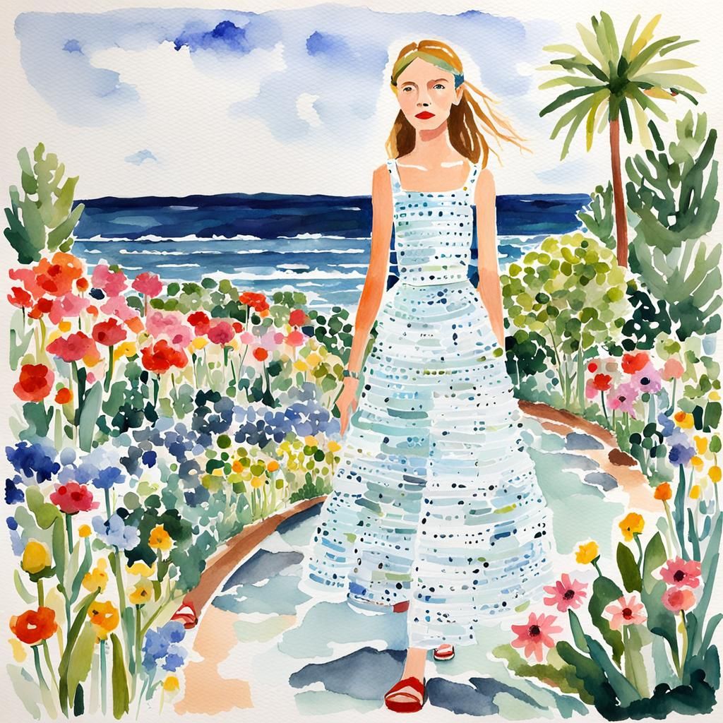 Whimsical Ocean Garden in Epic Impressionist Style