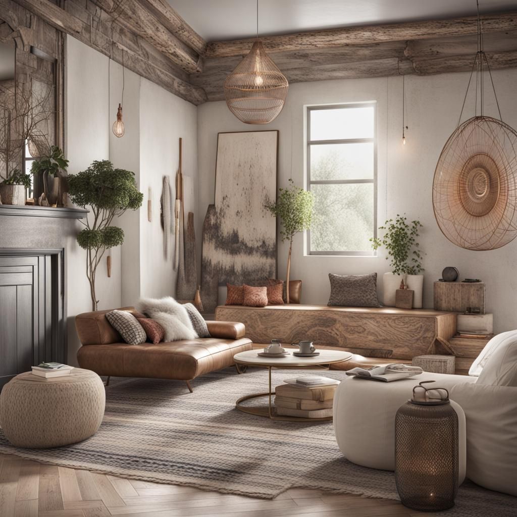 Boho Artistry with Subtle Futuristic Flair