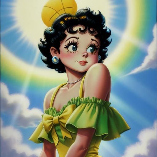 Betty Boop Shamrock in Divine Light