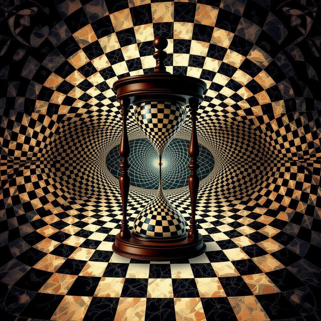 Dark Baroque Confusion in Fractal Vortex Chess