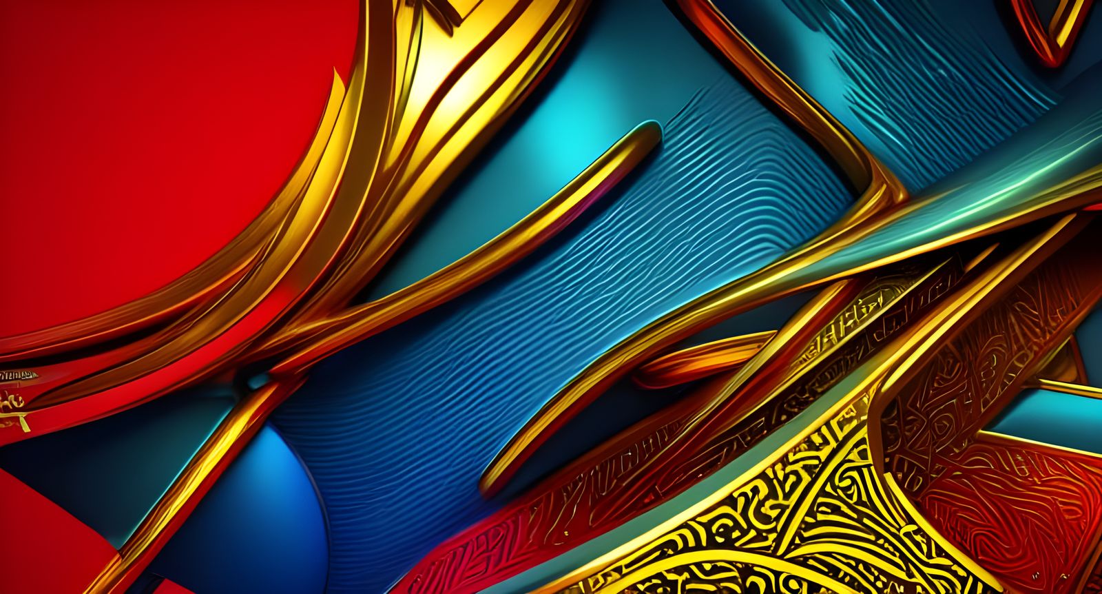 Abstract Industrial Patterns in Maximalist Style