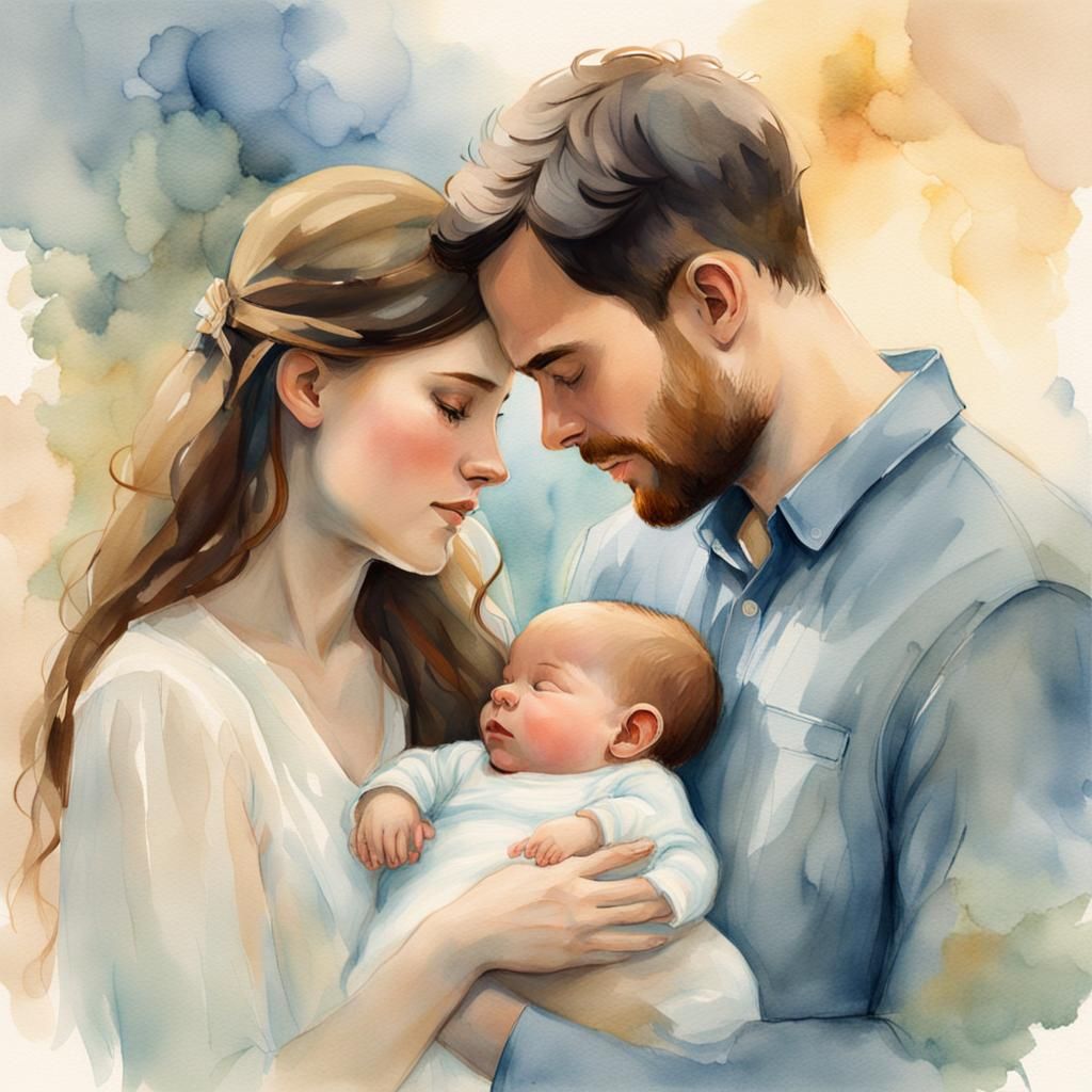 Loving Gaze: A Waterhouse-Inspired Newborn Portrait