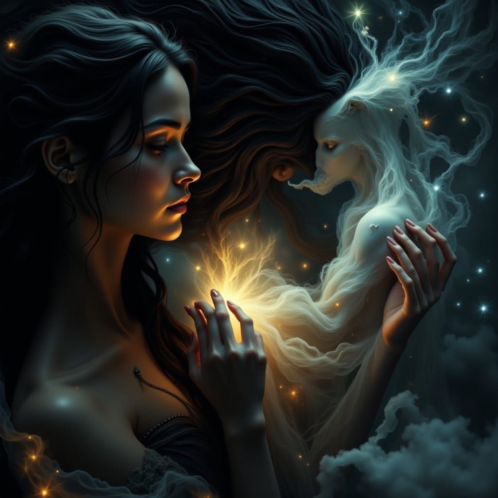 Comforting Portrait in Ambient Light