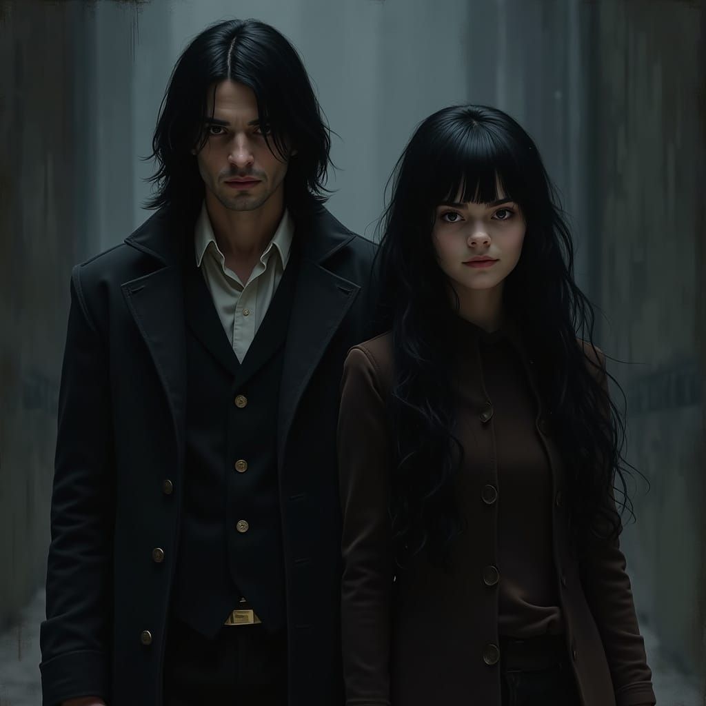 Severus Snape and Tehila in Moody Lighting