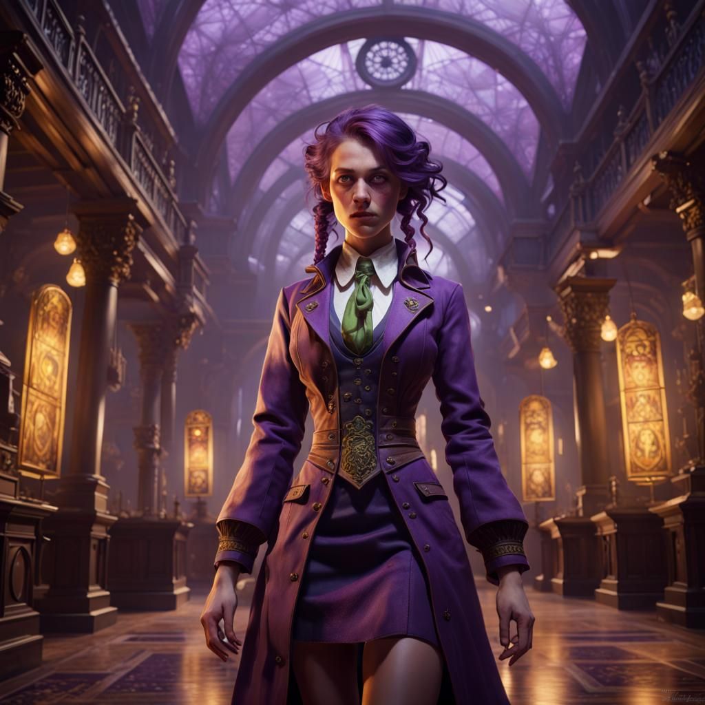 Lovecraftian Student at Miskatonic University in Dark Fantas...