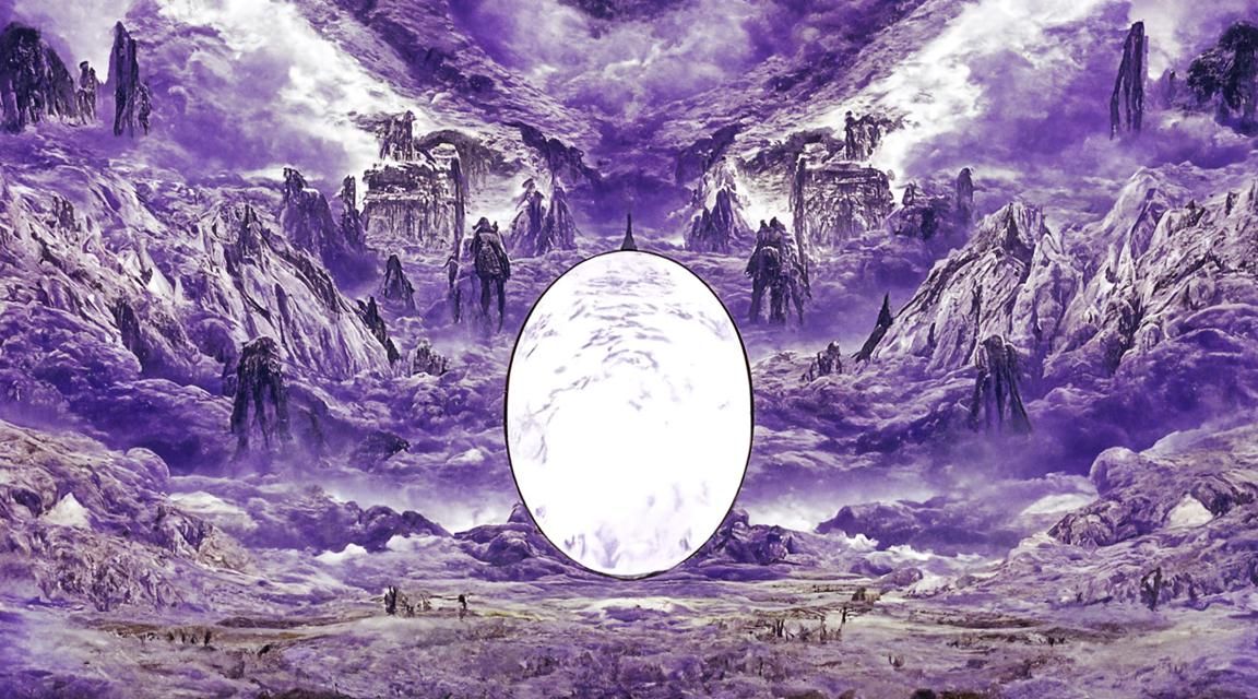 Monochrome Post-Apocalyptic Landscape in Bierstadt Style