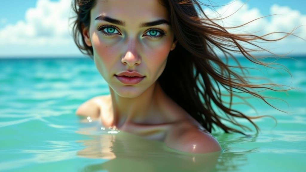 Turquoise Sea Maiden Radiates Raw Beauty