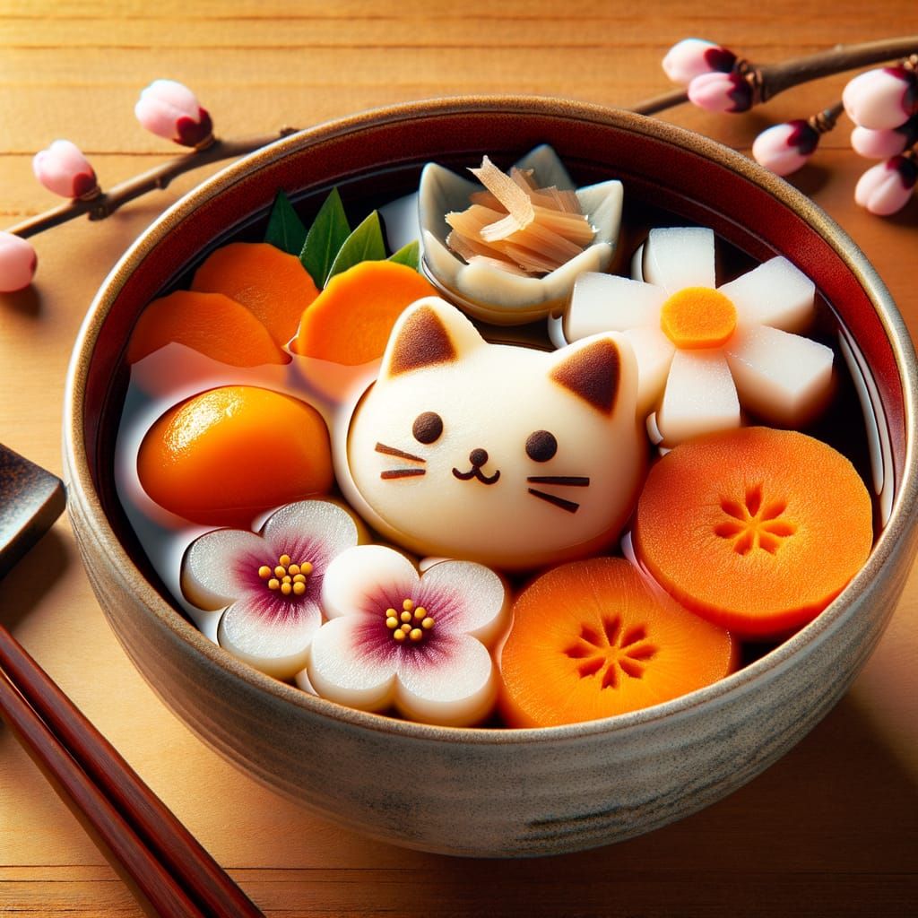 Kansai-Style Ozoni: A Japanese New Year's Soup