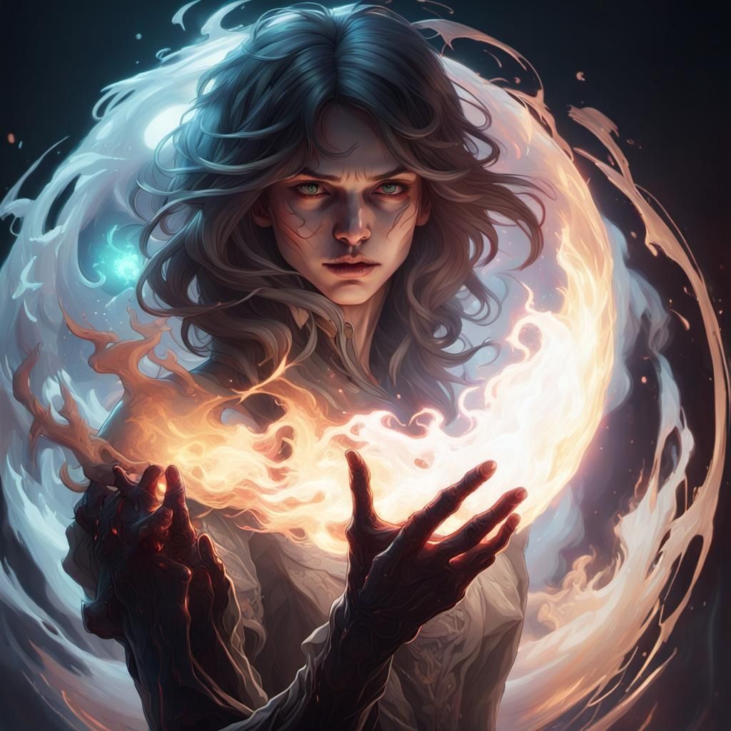 Death Devouring Light: Glitching Digital Portrait