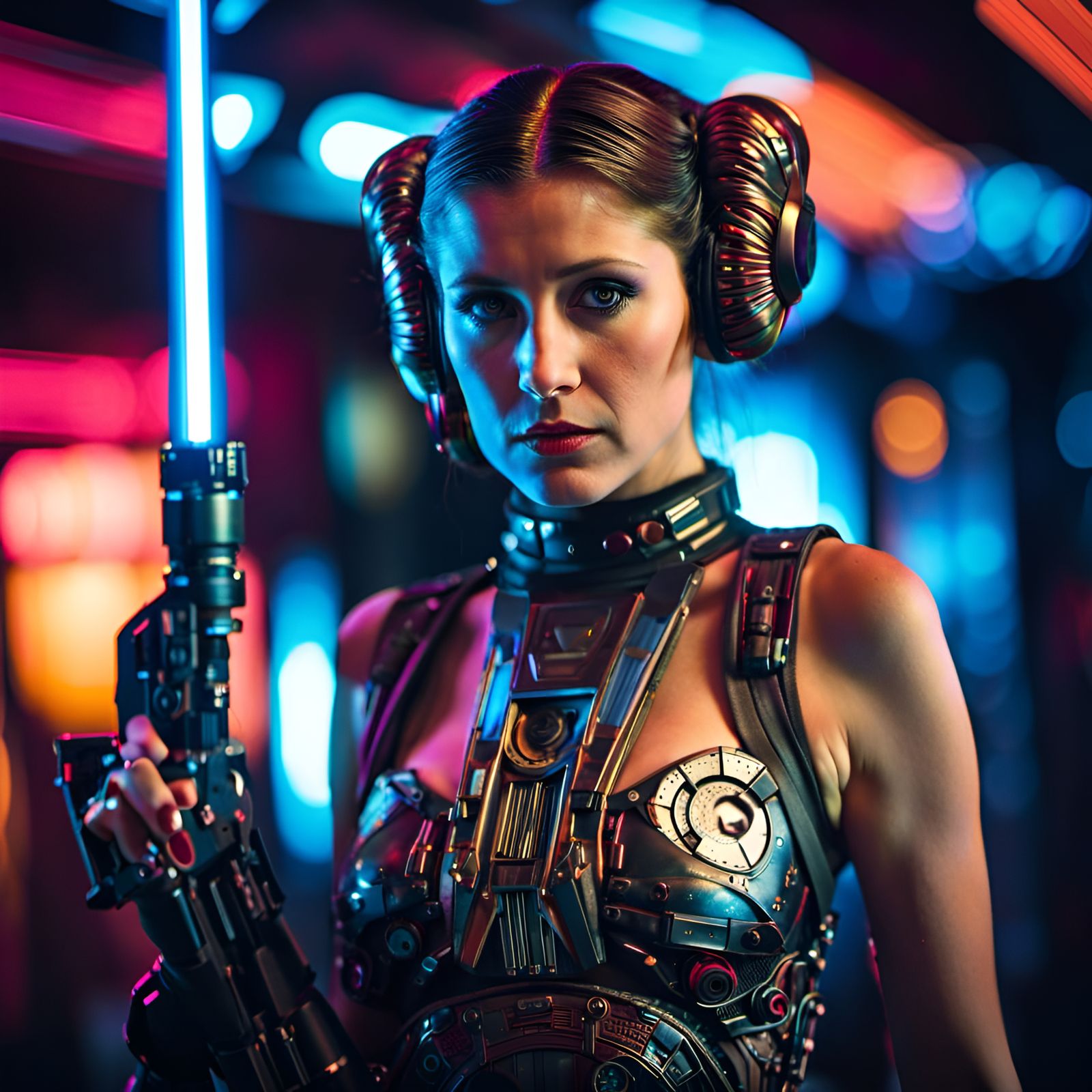 Cyberpunk Princess Leia