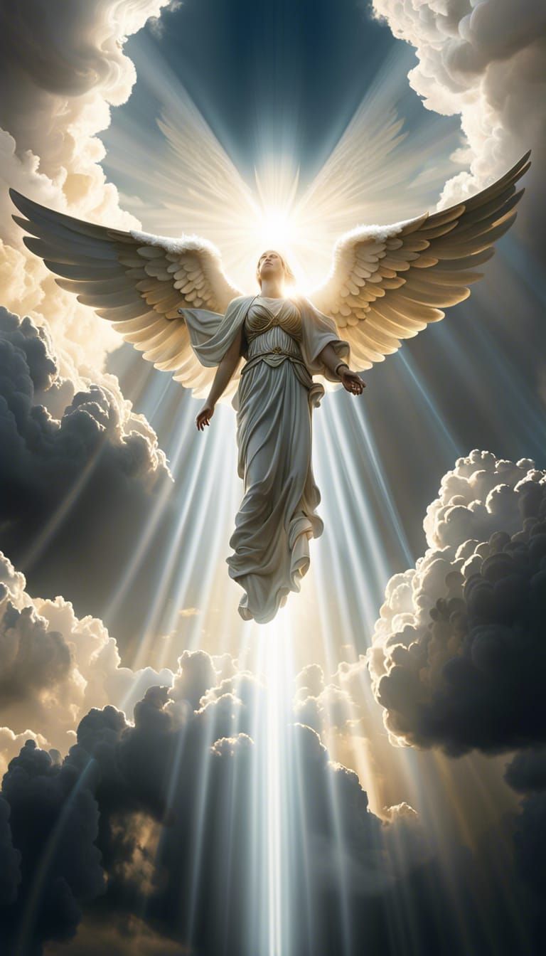 Angel descending from Heaven