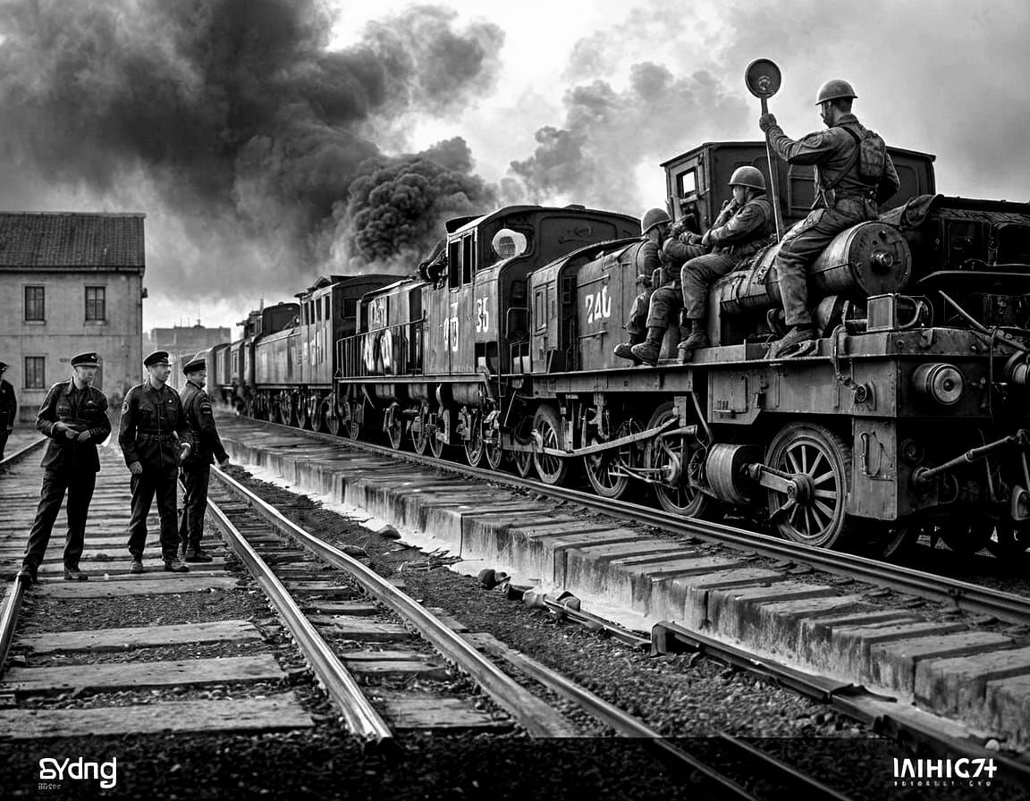 WWII Soldiers Embark on Daring Train Ride to the Front