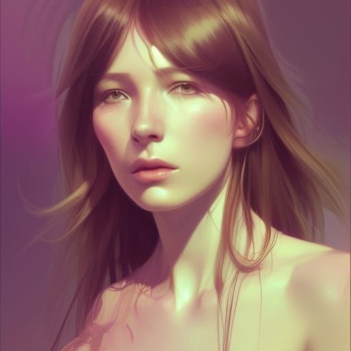 Detailed Portrait in Volumetric Lighting Style