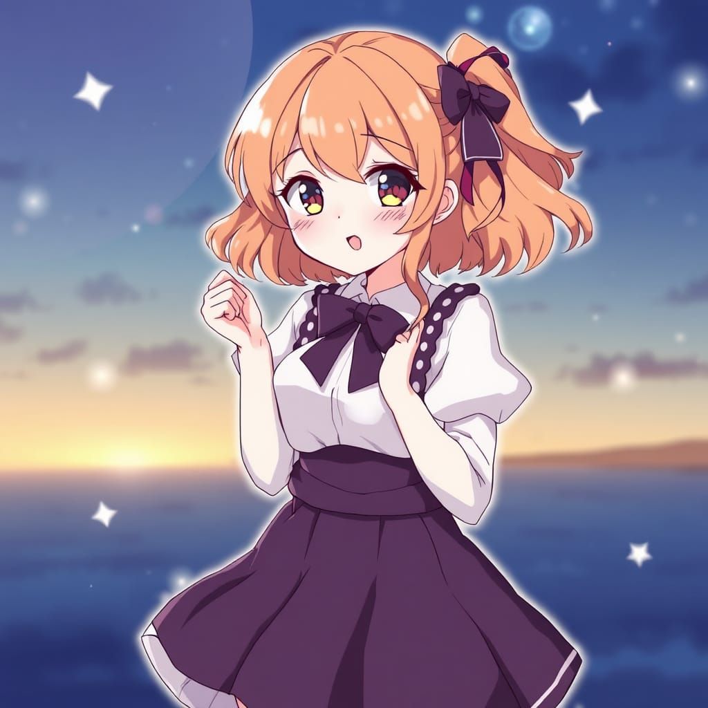 Cute Hermione in Anime Style