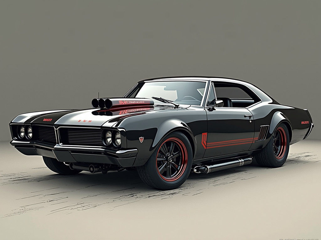 Sleek Cyberpunk Muscle Car Revival