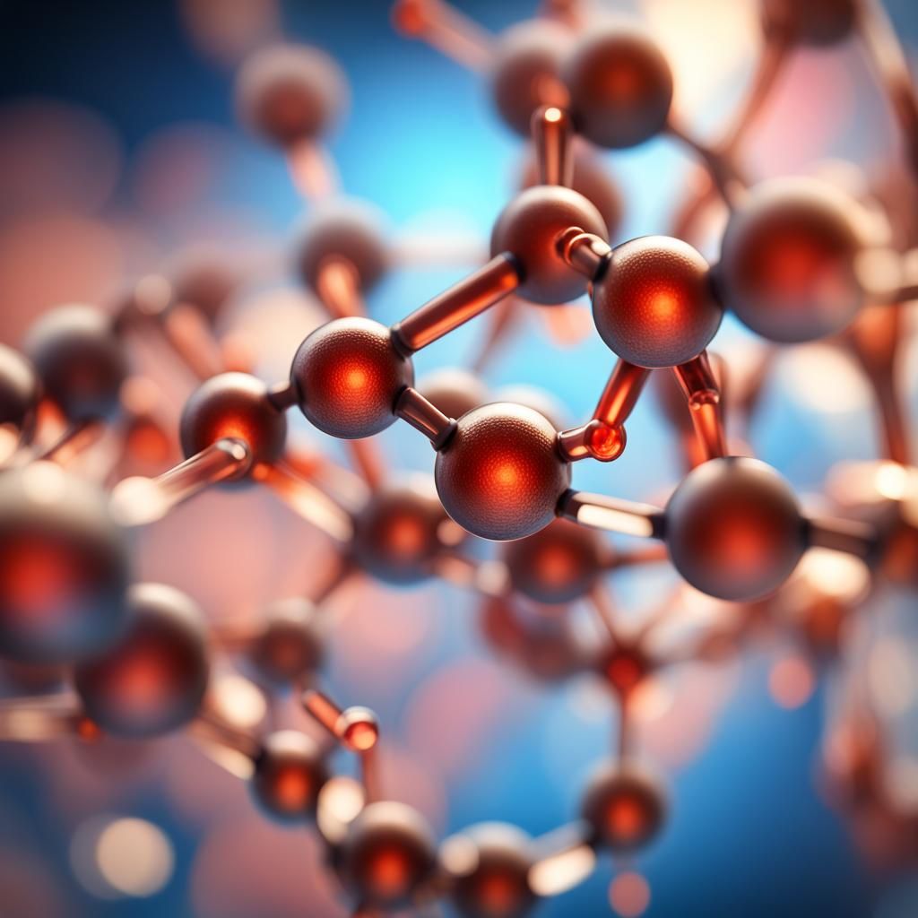 Detailed 3D Render of an Insulin Molecule